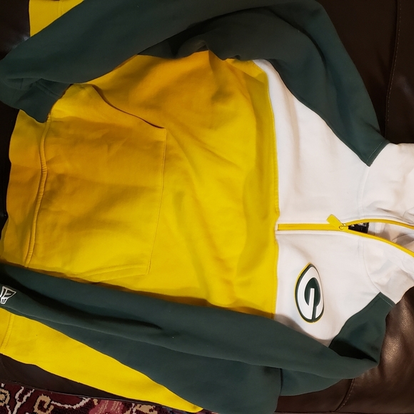 New Era Green Bay Packers hoodie zip up sweater - Picture 3 of 3